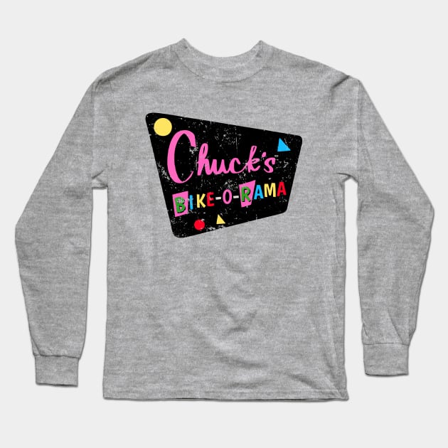 Chucks Bike O Rama Long Sleeve T-Shirt by Virly